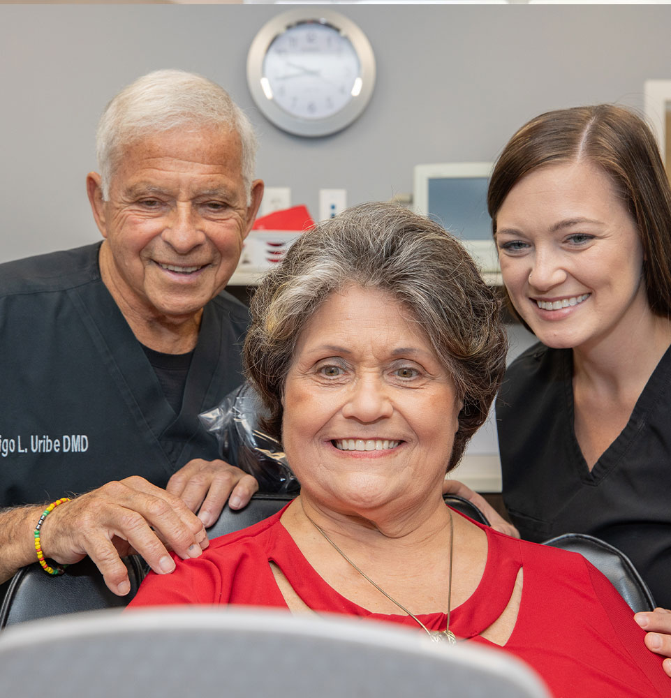 patient smiling after their dental procedure